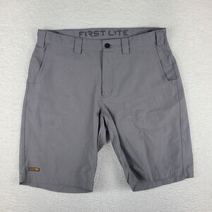 First Lite Shorts Mens 36 Gray Guild Lite 11" Hybrid Chino Performance Golf *s